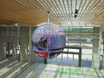 户外P8直径8米球形LED显示屏佳视距8－10米。具有360°全视角观看图片1