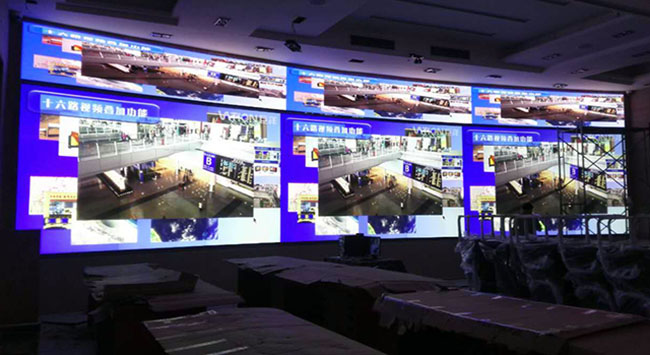 大元成都武警支队P1.932高清LED显示屏项目，面积为39平方米