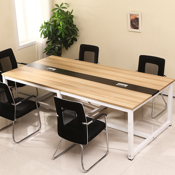 现代简易会议桌小会议室会议桌椅条形桌培训桌办公会议桌定做