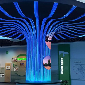 石家庄蘑菇型展厅LED显示屏制作精良,异形显示屏