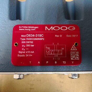 Moog穆格伺服阀D634-391C