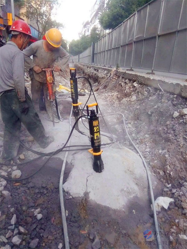 江西九江城市建设岩石破碎锤打不动劈裂机日产千方
