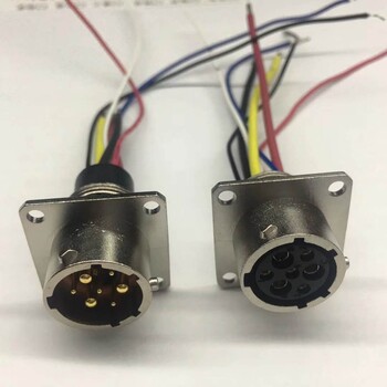 生产加工启动电源连接器5A小电流防水航空插头
