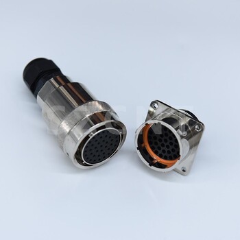 厂家供应电动汽车动力传输和控制连接器40A电流防水插头插座