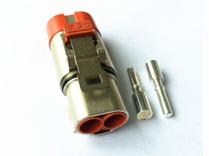 柯耐特新能源PDU大电流设备连接终端插头单芯高压塑胶防水接插件