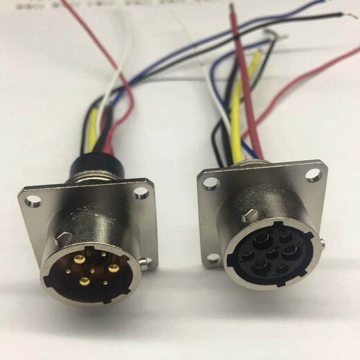 定制加工新能源汽车连接器100A电流航空插头插座