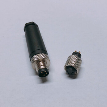 定制生产M12空气净化设备路灯公母插头航空插头接插件线束加工圆形连接器