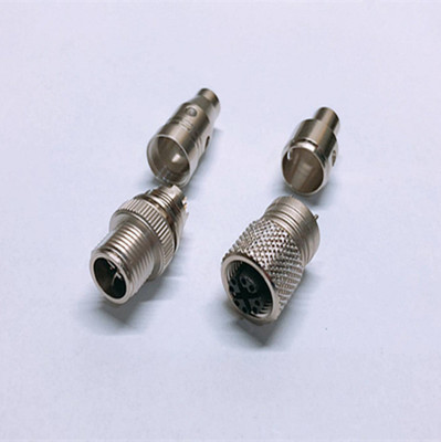 厂家M12工业防水连接器电源插头线束焊接连接器