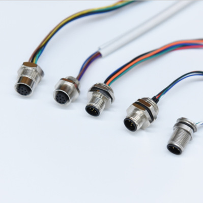 生产制造编码器连接器电源插头线束焊接防水连接器