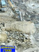 荆州山体石头破碎劈裂机设备基坑破裂分裂机开采专用-生产视频