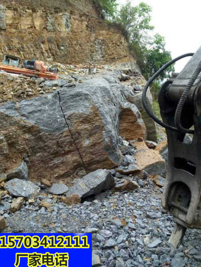 巴彦淖尔市地基遇硬石头挖机破碎锤打不动用什么机械-开采