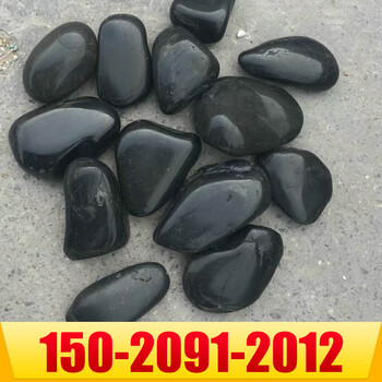 菏泽牡丹纯黑色鹅卵石多少钱一吨