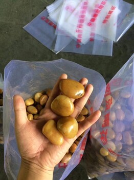 宁波5-8cm鹅卵石米黄色鹅卵石变电站鹅卵石价格