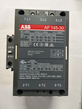 ABB代理供应AF接触器AF370-30-11-13100-250V50/60HZ-DC广州仓自提货