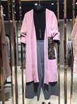 设计师品牌女装折扣紫仙狐高端羊剪绒大衣尾货渠道