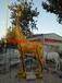 玻璃鋼長頸鹿雕塑，玻璃鋼仿真動物雕塑