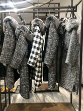 顶级厂家生产反季赚钱利器羽绒皮草大衣图片