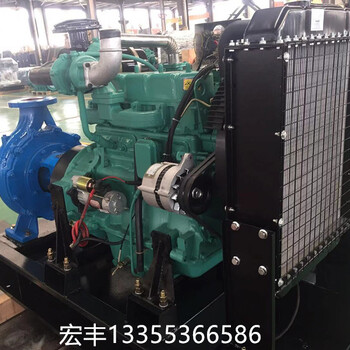 潍坊柴油机厂R4105ZP四缸柴油机配套清水泵流量260内置底座油箱