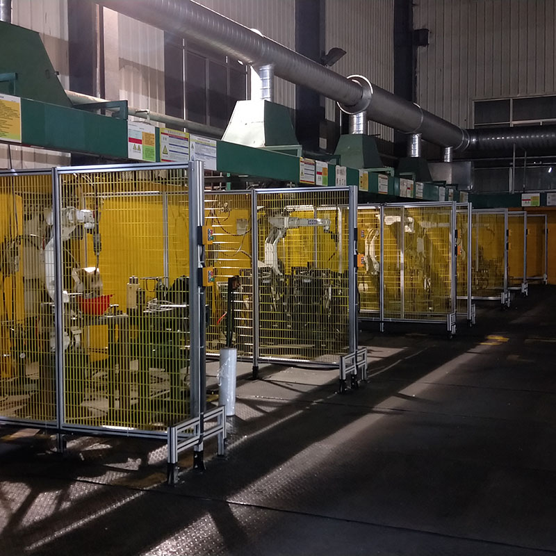 机械设备隔断机械设备隔离栏机器人护栏网厂家