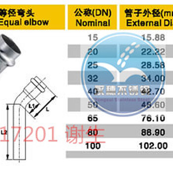 45°等径卡压弯头丨厂家现货批发弯头丨B型45度等径弯头管件