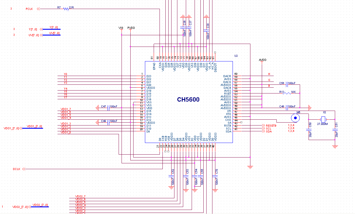 AHD/CVI/TVI转HDMI方案(CH5600方案)