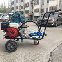 路上画车库线道路喷涂机路面标线设备环氧地坪喷涂机划标准线宽斑马线画线图片