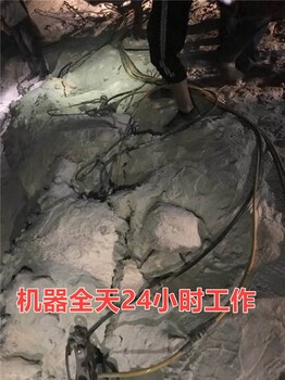 除了炸药爆破破碎坚硬的花岗岩机器能和诈药相对比