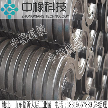 橡膠緩沖托輥組緩沖托輥橡膠托輥