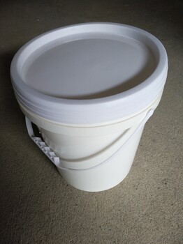 广西塑料桶厂家武鸣里建涂料桶19升白色圆形塑料桶批发