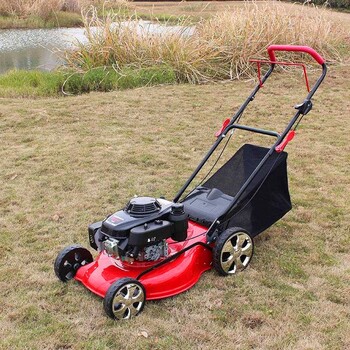自走式18寸手推割草机草坪修剪机汽油动力推草机