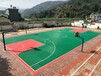 北京延庆区室外篮球场施工悬浮地板篮球场铺设悬浮式拼装地板铺设