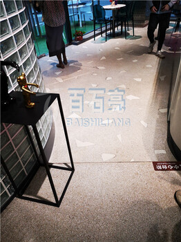 重庆渝北酒店水磨石施工队---百石亮地坪