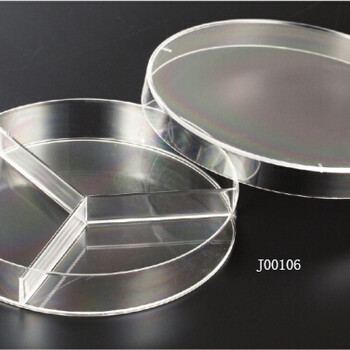 上海晶安J00105细菌培养皿一次性平皿两分格三分隔培养皿计数培养皿多格培养皿厂家