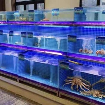 清遠城市廣場海鮮池定做上門定做酒店海鮮池大小型海鮮池制作