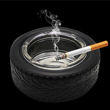 厂家直销定做塑料烟灰缸广告创意烟灰缸可印LOGO图片