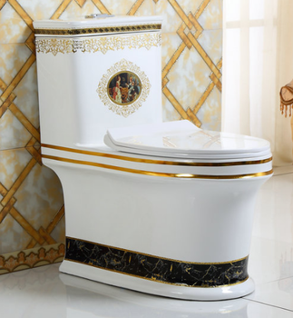浴室洗手间陶瓷座便器现代新款马桶连体彩金马桶马桶座便器