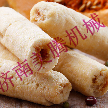 粗粮夹心棒米果卷设备糙米卷能量棒机械台湾风味米饼生产线