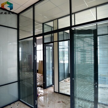 聊城多功能厅隔断办公室玻璃隔断墙屏风装修