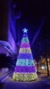 都市繁華夜多彩霓虹燈圣誕樹出租夢幻視覺感官燈光節出租出售