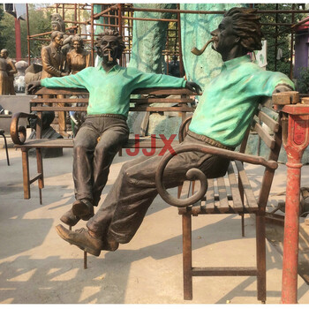 物理学家爱因斯坦全身坐姿铜像摆件校园名人铜雕像整身励志铸铜肖像雕塑