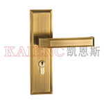 广东纯铜高档锁具室内门锁凯恩斯房间门锁厂家