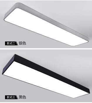 辦公室燈具led吊燈長方形工業(yè)風(fēng)條形吊線燈現(xiàn)代會議室照明長條燈