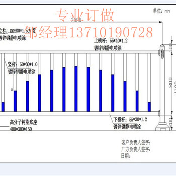 琼海面包管护栏订做澄迈马路防护栏海口交通隔离栏厂家