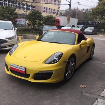 上海租718boxsterS敞篷跑车自驾租车，租保时捷718敞篷轿跑自驾包月更优惠