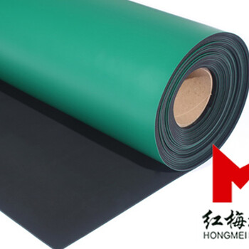 耐磨直铺防静电橡胶板，颜色可选，厂家可定制