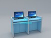广州博奥学生英语考试专用屏风自动升降电脑桌考试专用桌