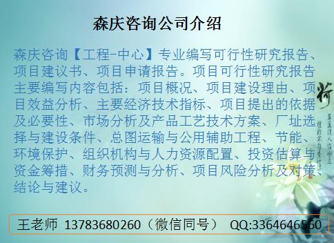 镇安县写可行性报告公司-镇安县正规编写