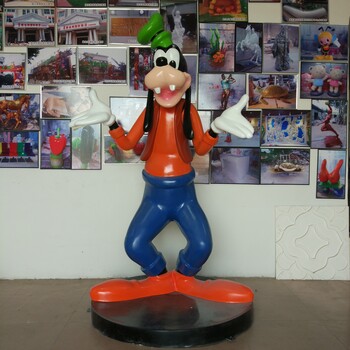 广东厂家迪士尼商场展示动漫卡通角色玻璃钢雕塑装饰摆件