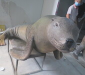 广东工艺品厂家制作销售海洋主题系列动物海豹玻璃钢雕塑