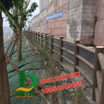 仿木護(hù)欄_仿木護(hù)欄案例_仿木欄桿生產(chǎn)廠家綠柳大地景觀